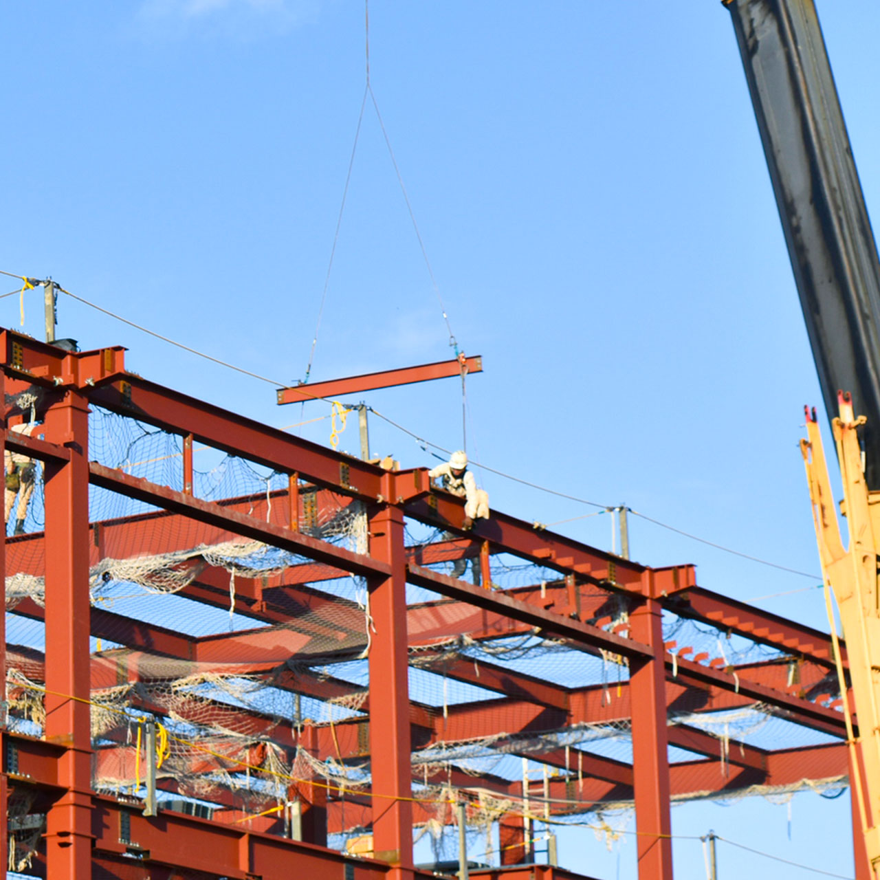 鉄骨 建て方工事